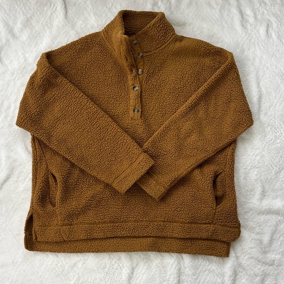 aerie Sweaters - Aerie Women's Brown Zip-Up Sweater